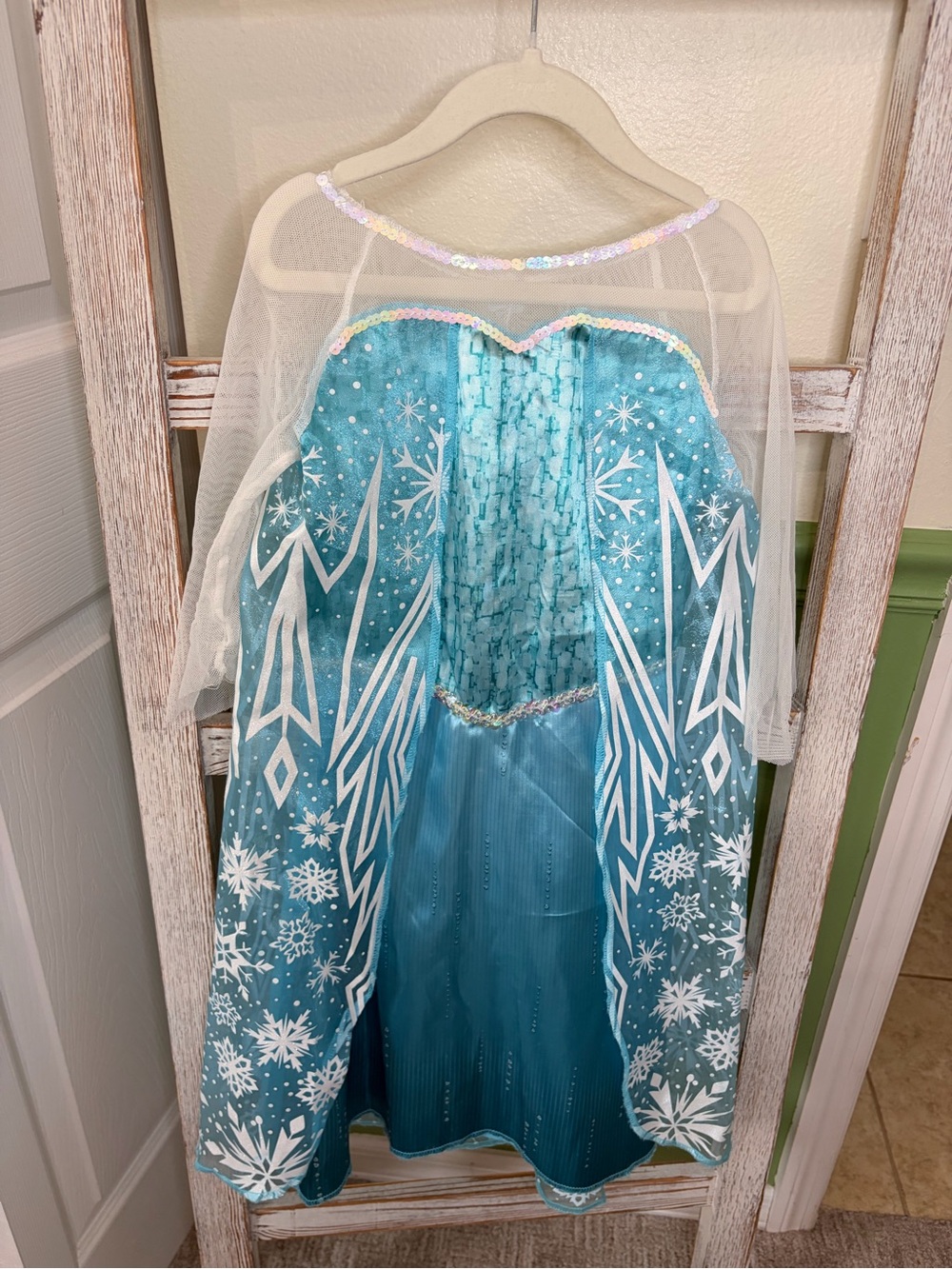❄️ Disney Frozen Elsa Costume Dress Girls 4-6X Cape